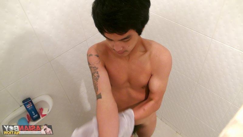 15P Straight Asian Hunk Jerking