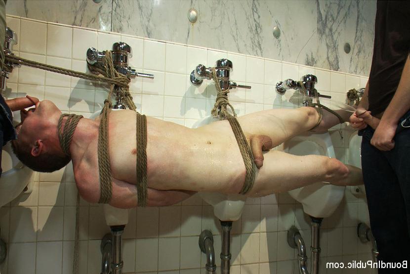 15P Ricky Sinz used and humiliate a cum whore in a public restroom.
