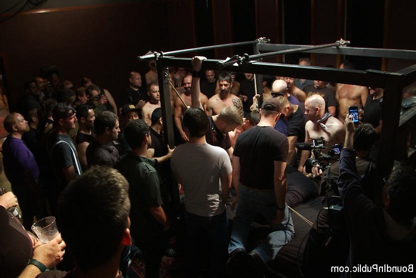 15P Dirk Caber gets used and abused by 200 horny men at Folsom weekend party.