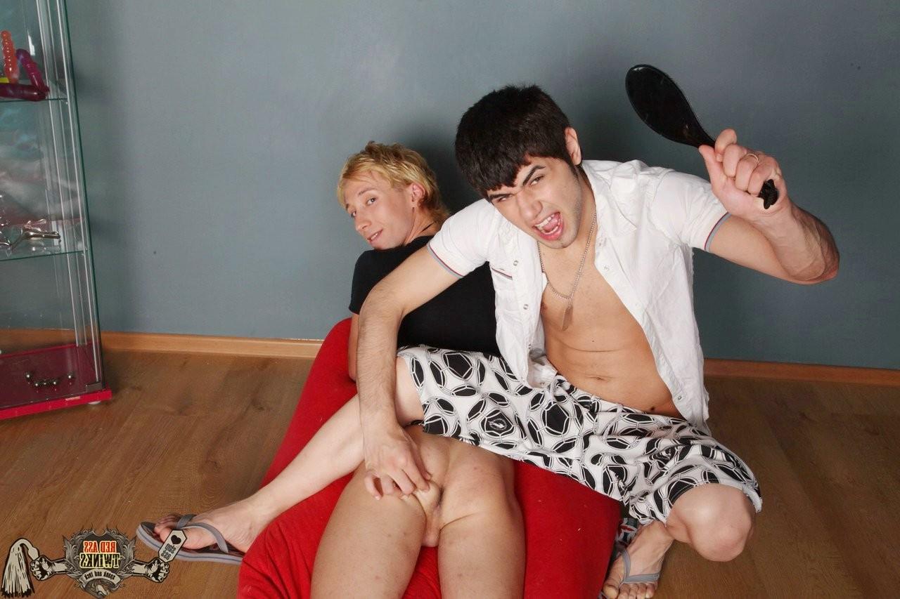 15P Blond gay guy has his ass mercilessly spanked and whipped