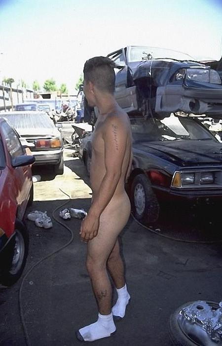 20P Amateur latino fellows rimming and pounding on a parking bay