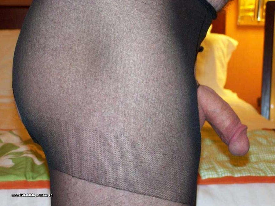 15P Picture compilation of a kinky fag in black stockings 