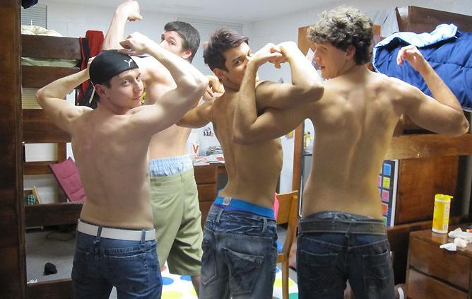 16P Check out these hot gay boys jerk off and fuck a hottie in these holloween real 