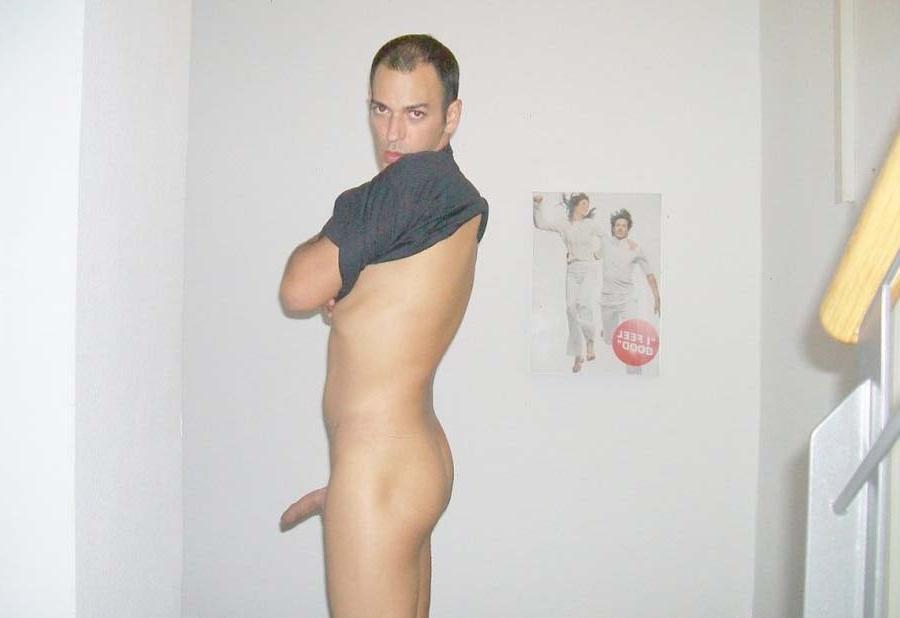 16P Picture selection of a jock showing his cock and bare ass 