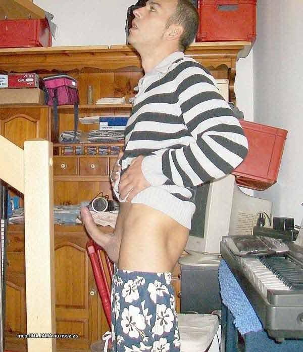 16P Picture selection of a jock showing his cock and bare ass 