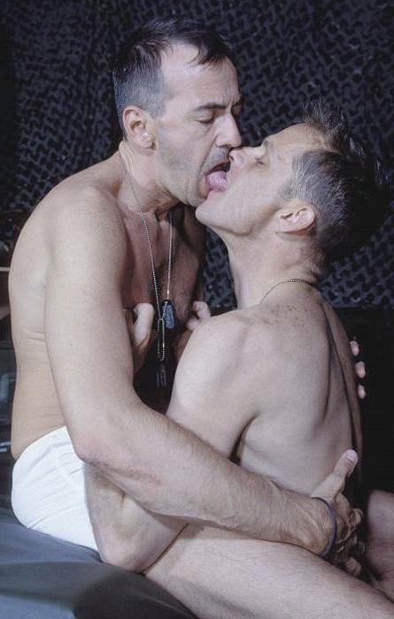 20P Two hot mature muscle dudes enjoy sucking and rimming delight