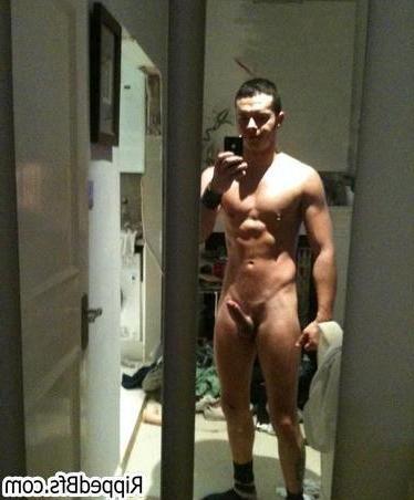 10P Hunk dude is topless showcasing his big upper body
