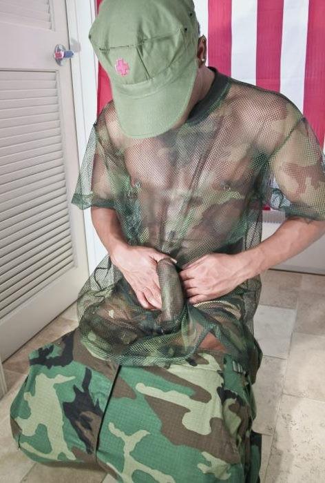20P A black huge cock recruit enjoys stripping and showing off