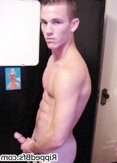 10P Dude gets topless showing off his muscles and six pack abs