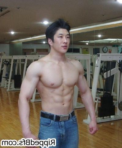 10P Hunk dude is topless flexing up hard his big muscles