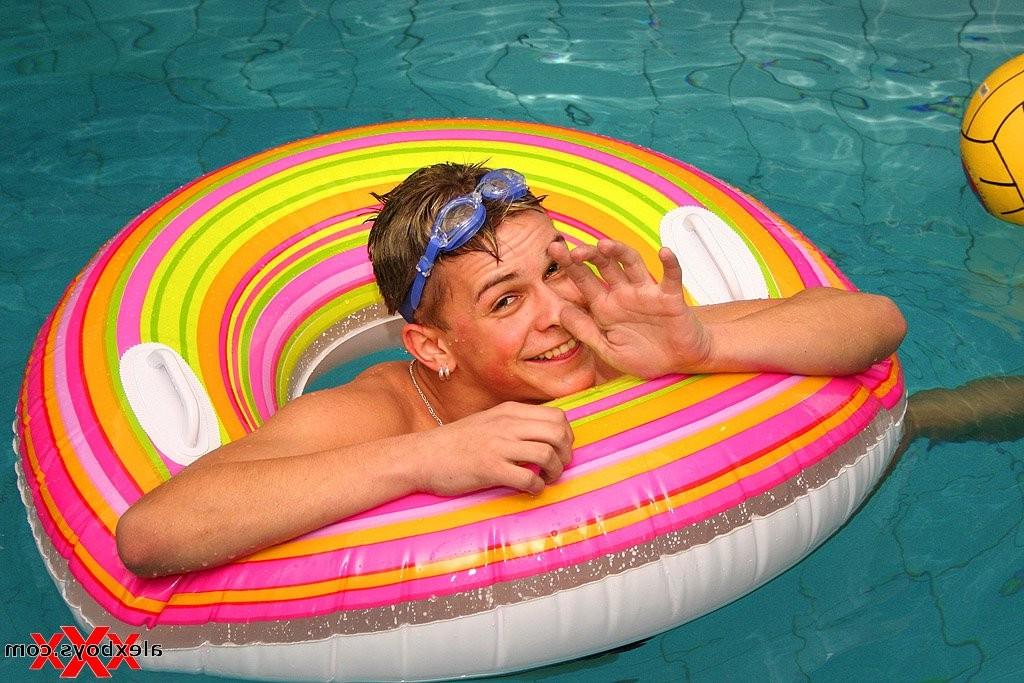 12P Nude Teen Boys pool and blowjob games