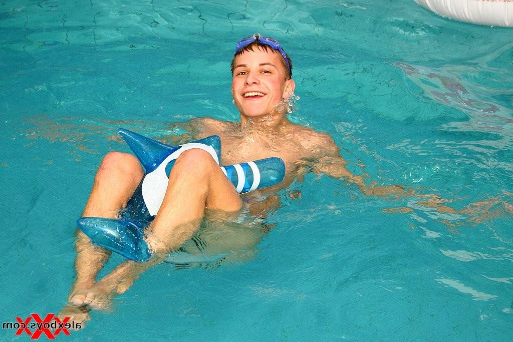 12P Nude Teen Boys pool and blowjob games
