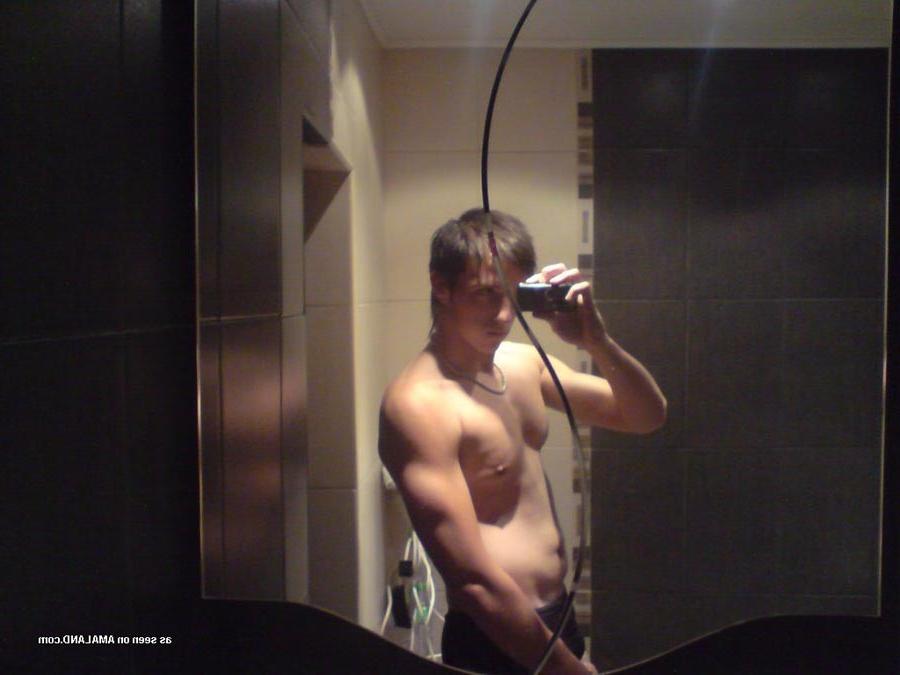 13P Horny hunk showing off his big dick