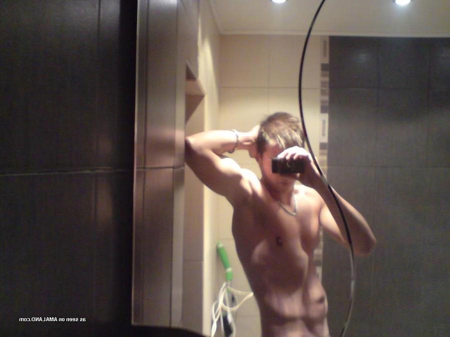 13P Horny hunk showing off his big dick