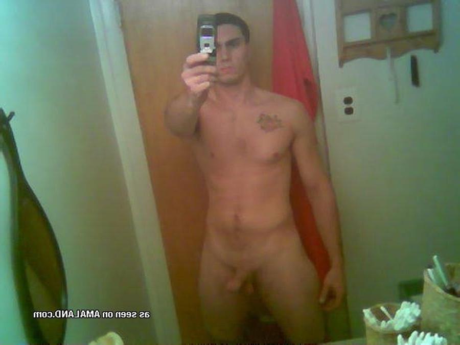 16P Hunky jock jerks his cock and cums