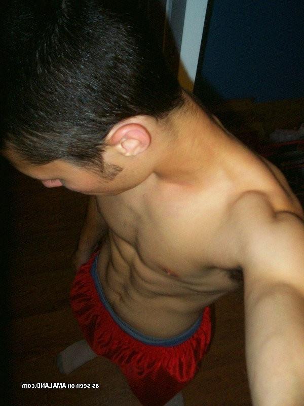 16P Ripped cutie shows off his fat cock 