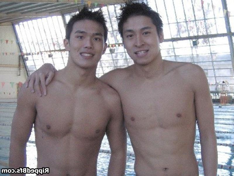 10P Hunk dude is topless flexing up hard his big muscles
