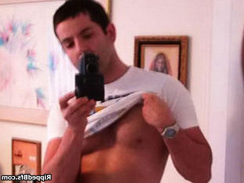 10P Good looking dude show up his six pack abs to the camera