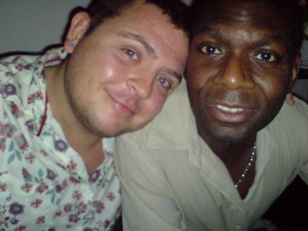 10P Black hunk lays down on the floor and quickly strokes cock