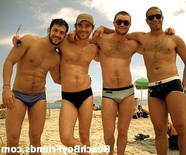 10P Camera loving beach boys showing off their great assets