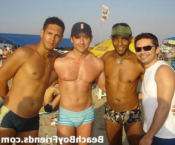 10P Camera loving beach boys showing off their great assets