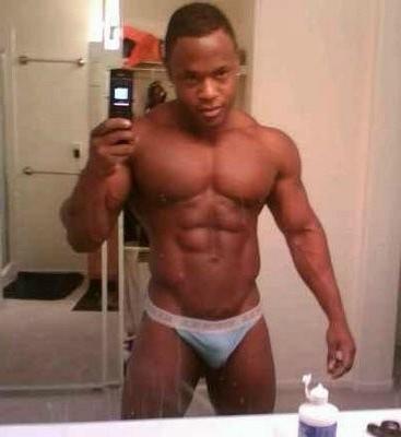 10P Black guy takes a video of himself infront of a mirror