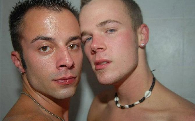 19P Twink couple enjoy cock riding and showering gusto