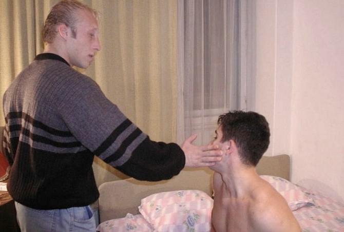 20P Blond and dark hunks enjoy fucking and facial cumming gusto