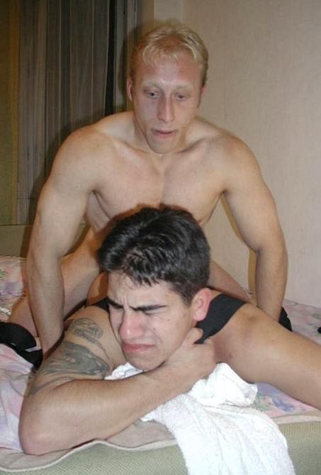 20P Blond and dark hunks enjoy fucking and facial cumming gusto