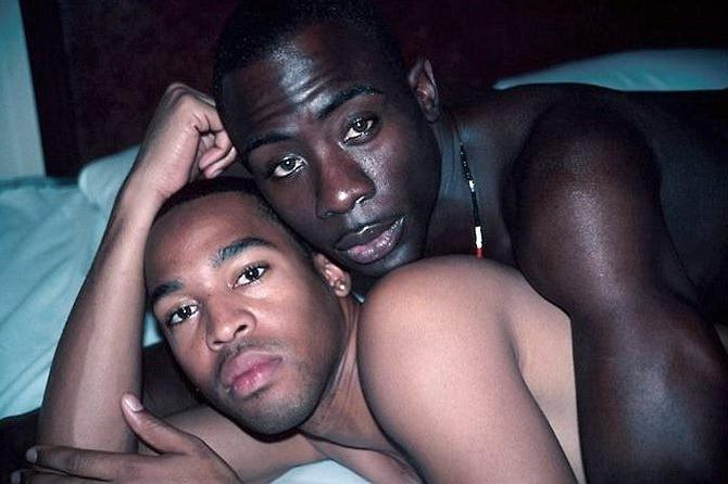 20P Two well built ebony knights mutual sucking and fucking delight