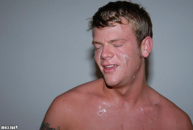 12P Check out this hot gay orgy cum watch leonardo get it all over his ass and face