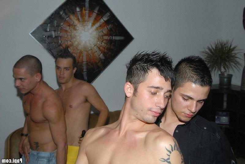 15P These guys are all set for a good time then it got crazy when they all get naked