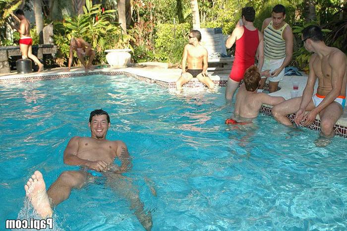 11P Papi pool party gets crazy when the guys get naked and frisky