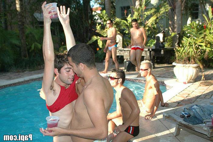 11P Papi pool party gets crazy when the guys get naked and frisky