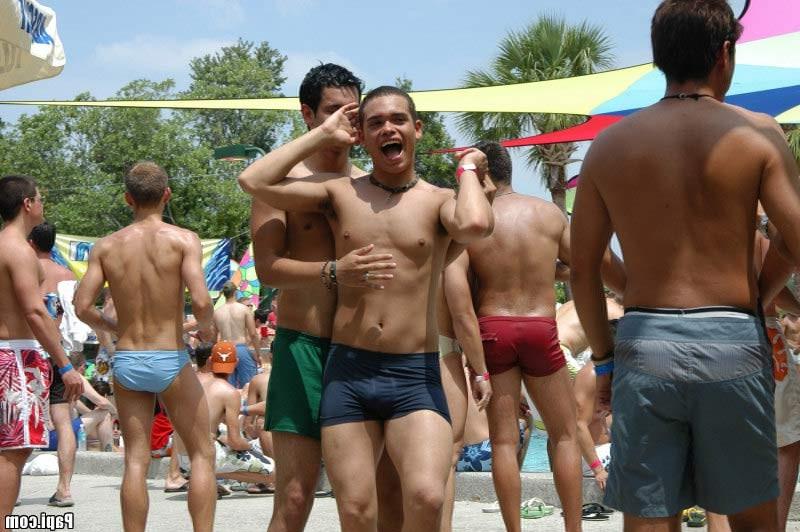 12P Hot papi gay pool party action gets hot at naked gay wet pool sex after party