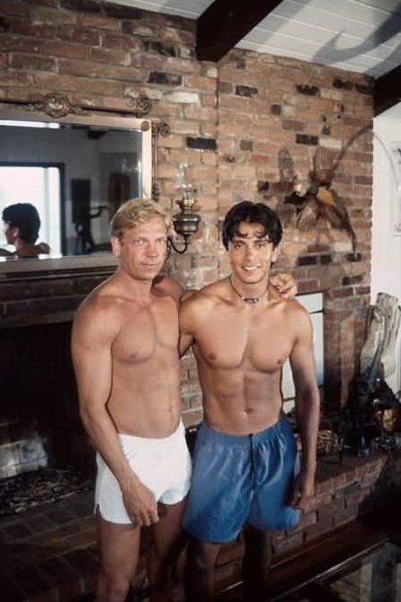 20P Blond and latino brawny fellows blowing and screwing passion