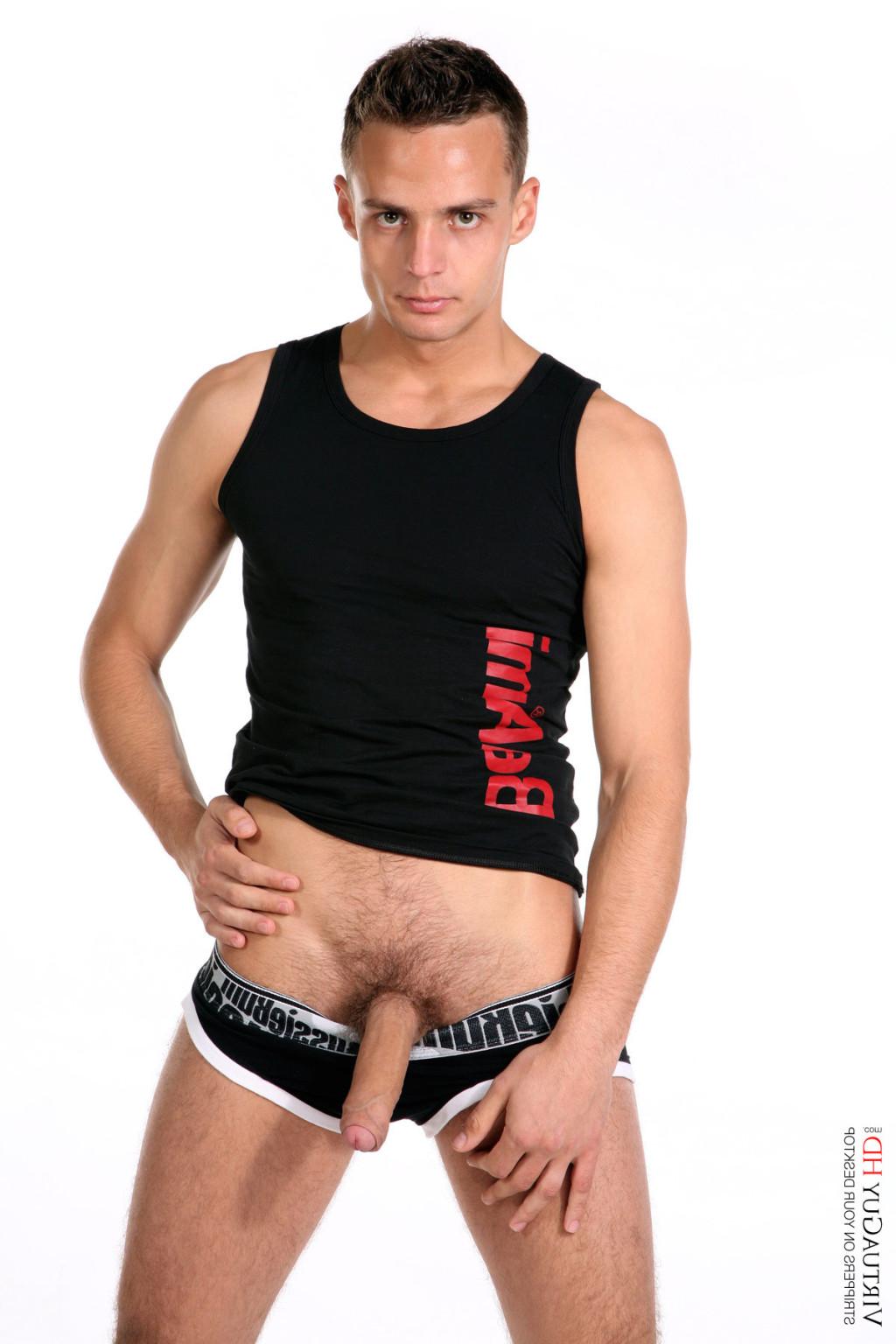 15P Handsome guy showing off his big dick