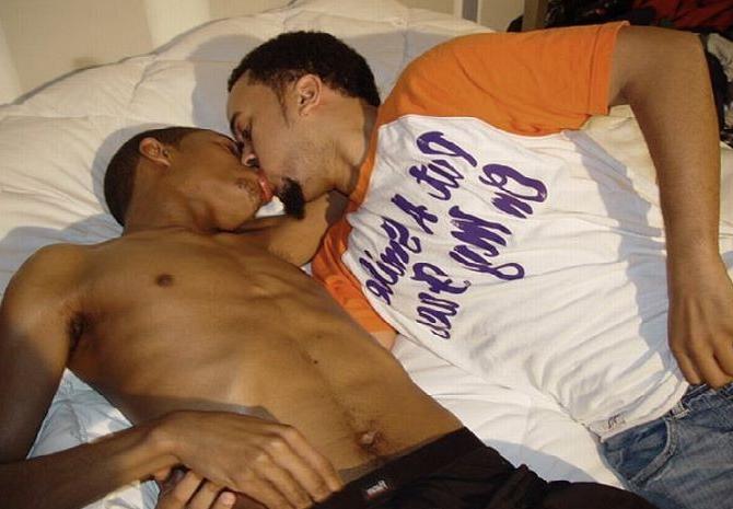 20P A latino dude sucking and getting fucked by smooth black muscle