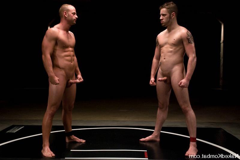 15P Two fit guys get naked and wrestle