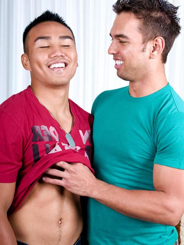 15P Buff asian hunk sucking his friends cock