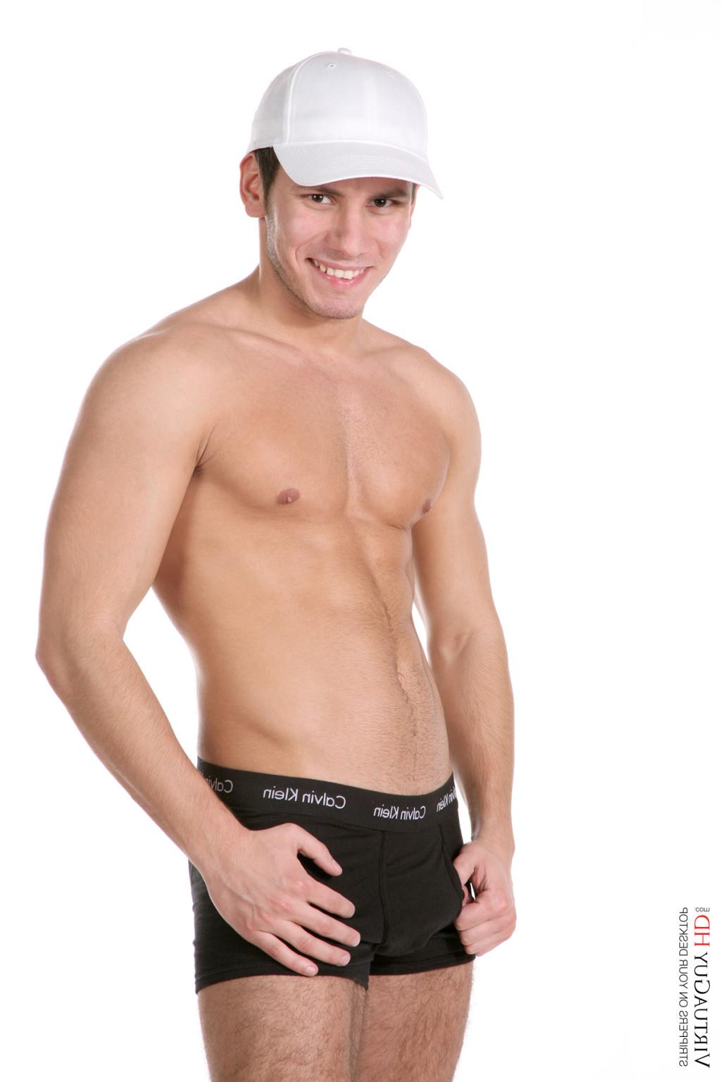 15P Handsome guy stripping and showing his dick