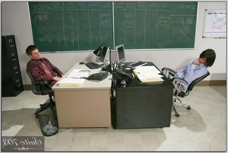 14P Two young males fucking each other in the office