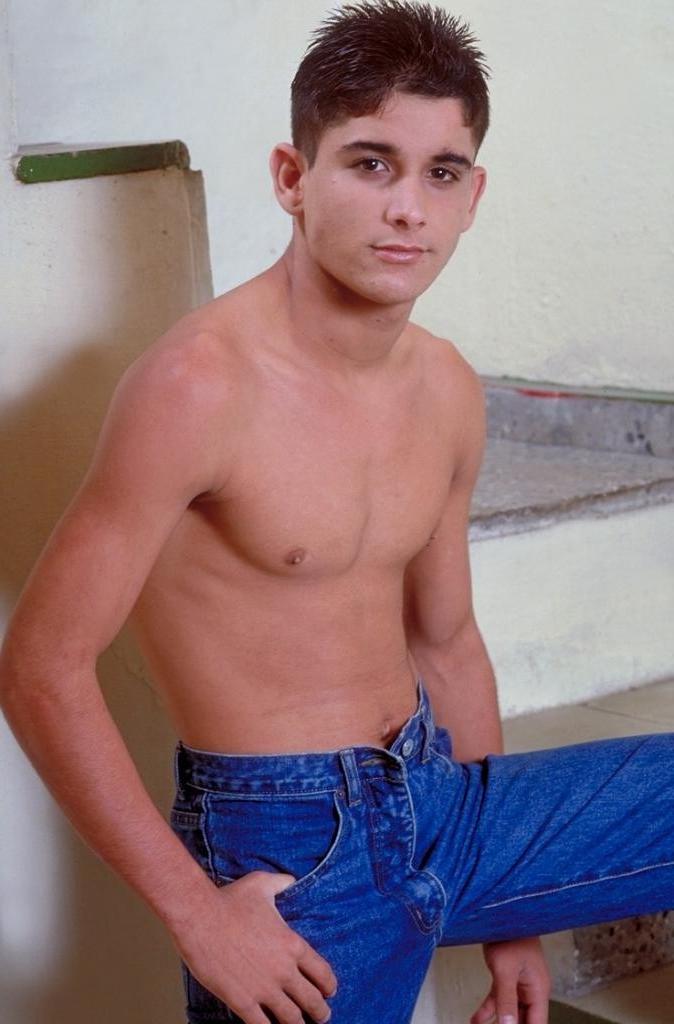 20P Horny twink gay loves to tease while jerking his hard cock