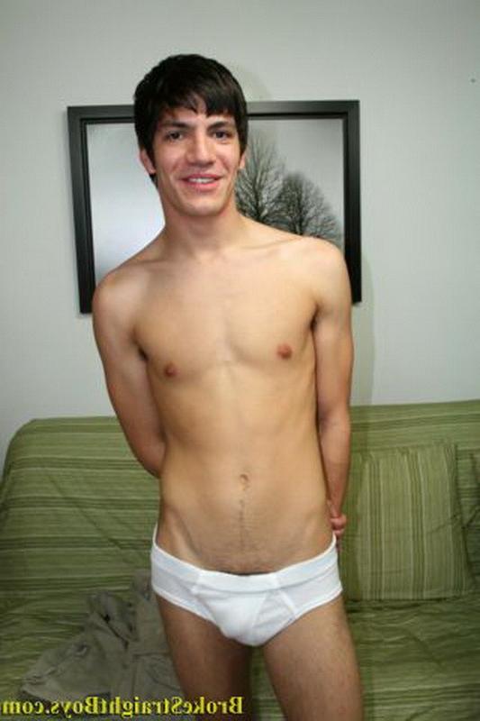 16P Four sexy gay twinks take off their clothes in white underwear