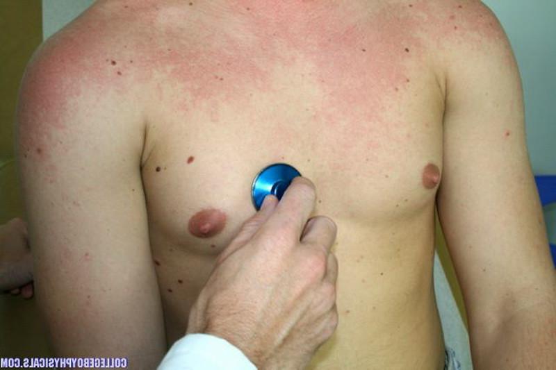 16P Two gay doctors on one hot sexy young blonde college boy