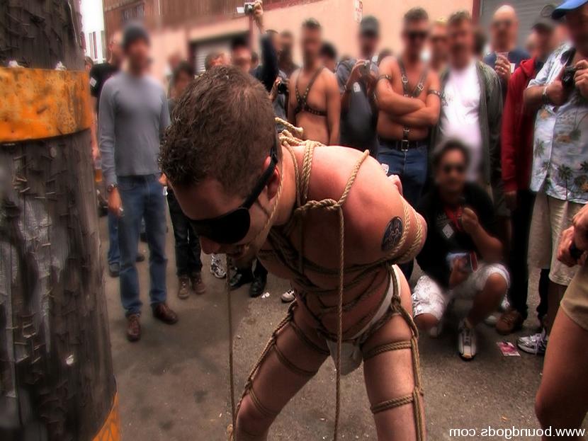 14P Public gay bdsm show at the 2008 Up Your Alley Fair