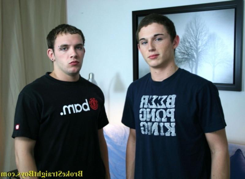 16P Two young straight college boys in the first gay experience