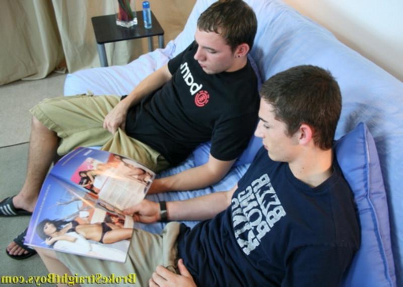 16P Two young straight college boys in the first gay experience