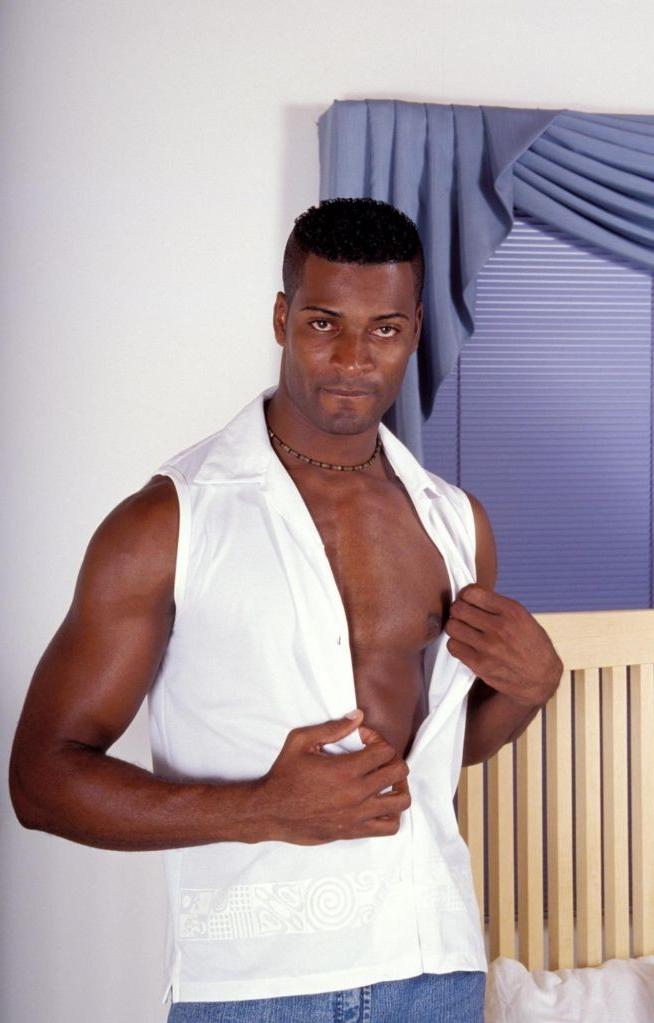 20P Black gay loves to striptease while playing with his cock