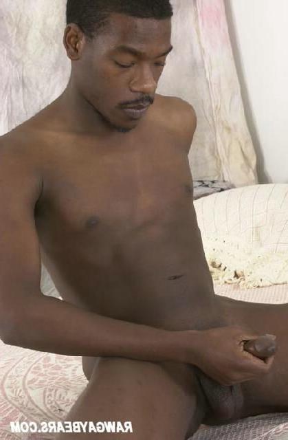 16P Sexy raw black gay posing and playing with big dick